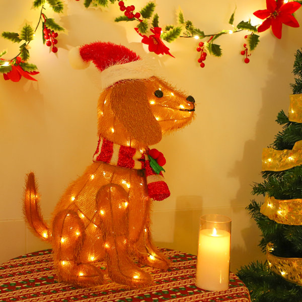 The Holiday Aisle® Christmas Dog Lighted Display Wayfair